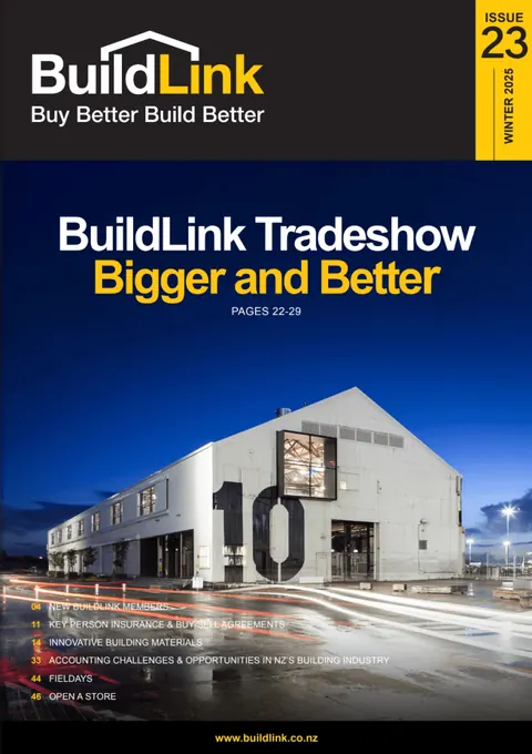 Cover of BuildLink Magazine issue 23, Winter 2025