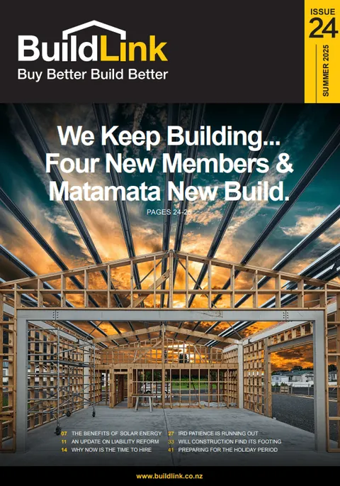 Cover of BuildLink Magazine issue 24, Summer 2025