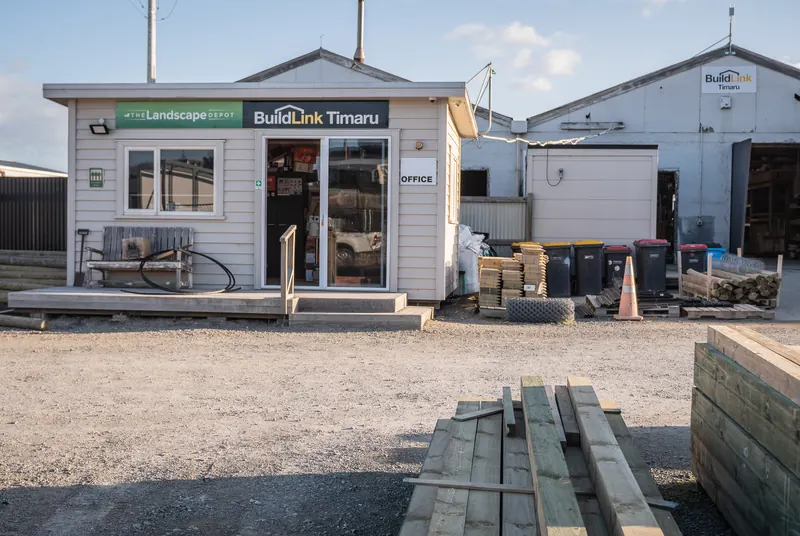 The BuildLink Timaru office at the back of the King Street yard